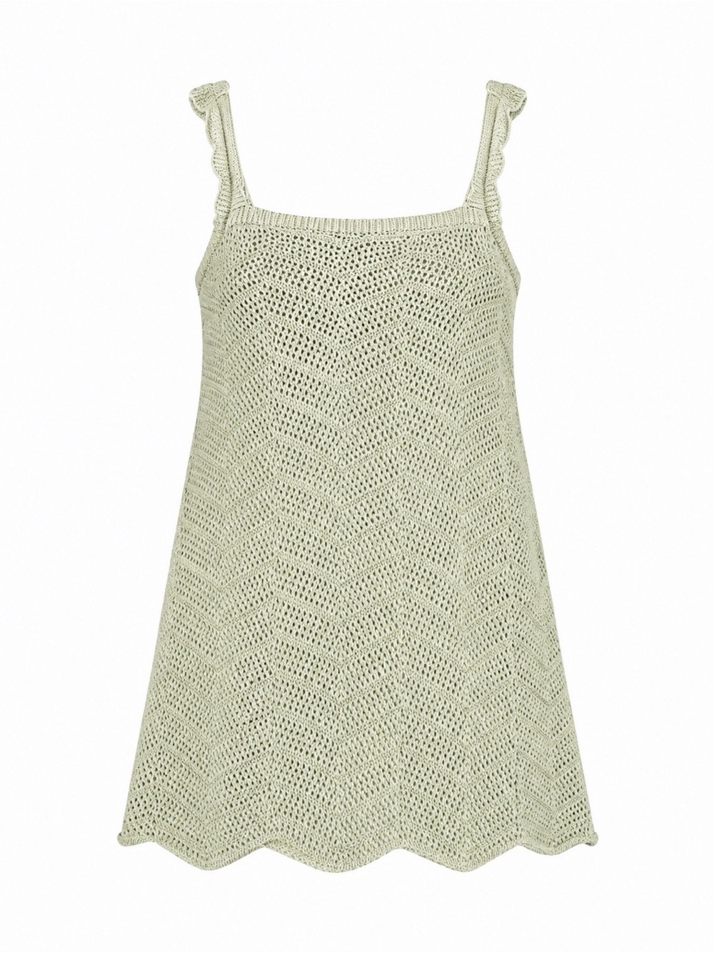 Target Crochet Midi Dress - Light Sage